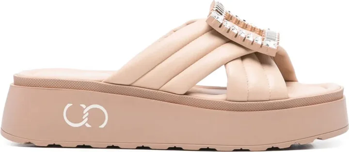 40mm Crystal-Embellished Sandals