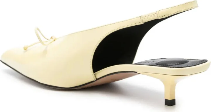 40mm Cubisto leather pumps - Image 3