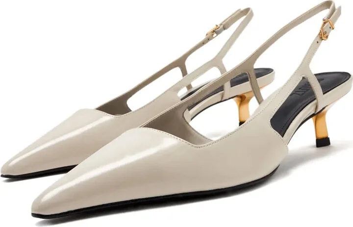 40mm Cut-Out Slingback Pumps - Image 2