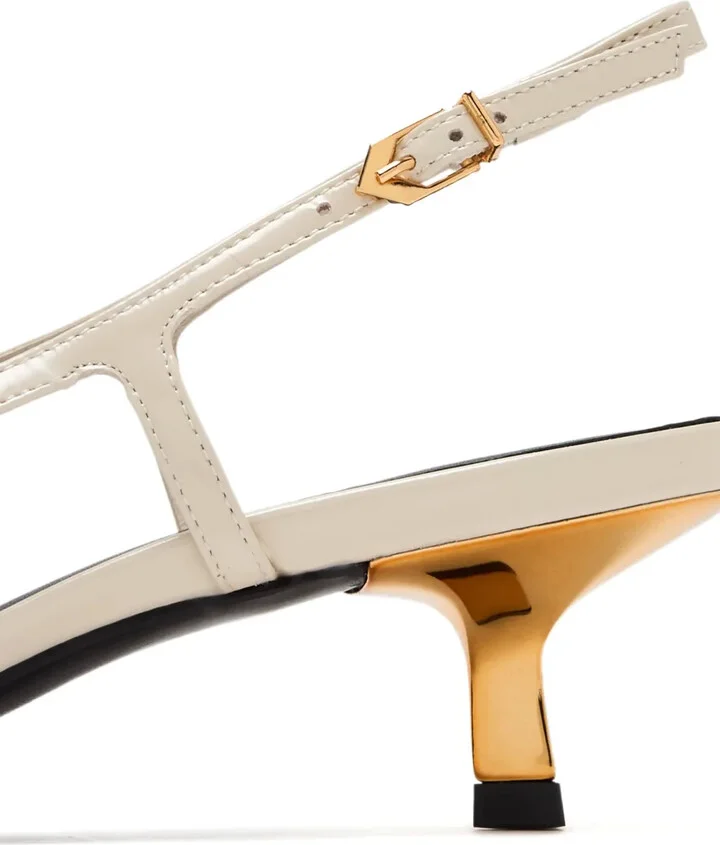 40mm Cut-Out Slingback Pumps - Image 3