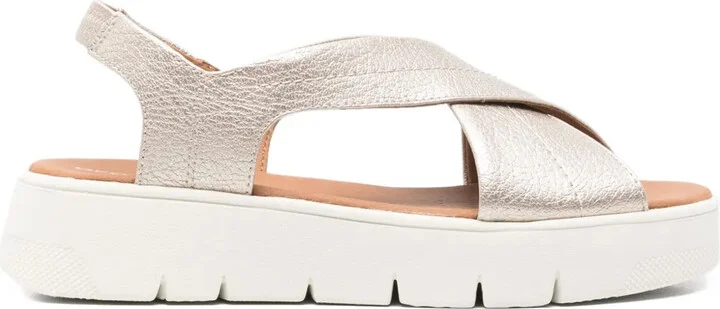 40mm Dandra crossover slingback sandals
