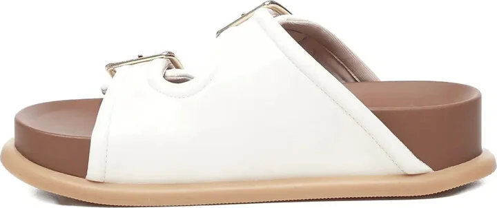 40mm Double-Buckle Platform Sandals