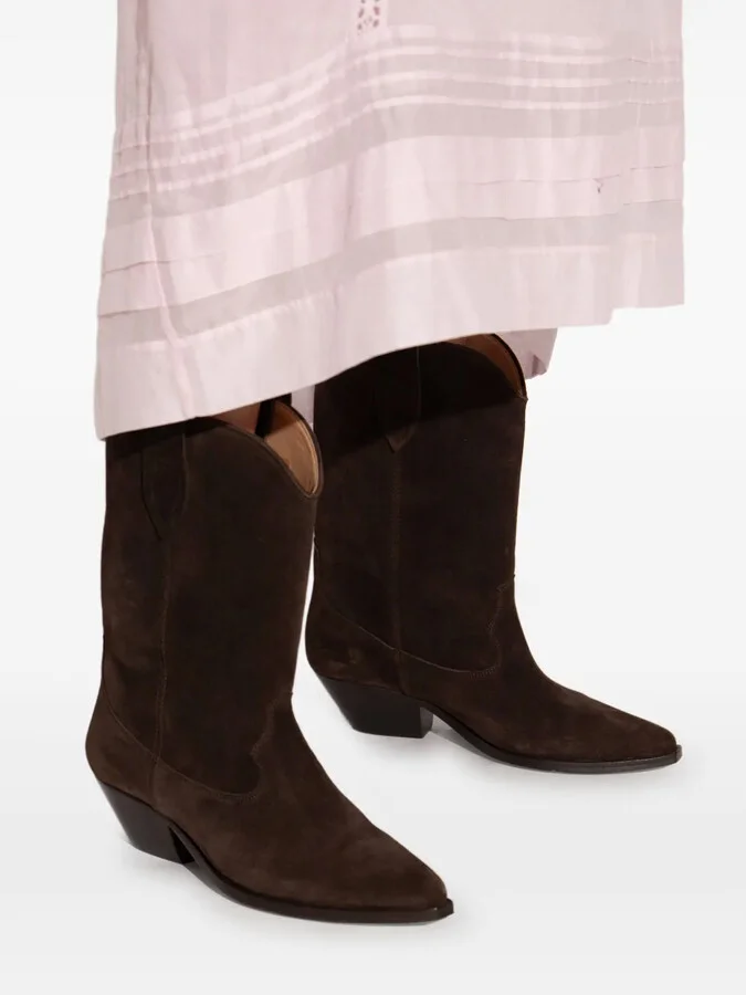 40mm Duerto pointed-toe suede cowboy boots - Image 5