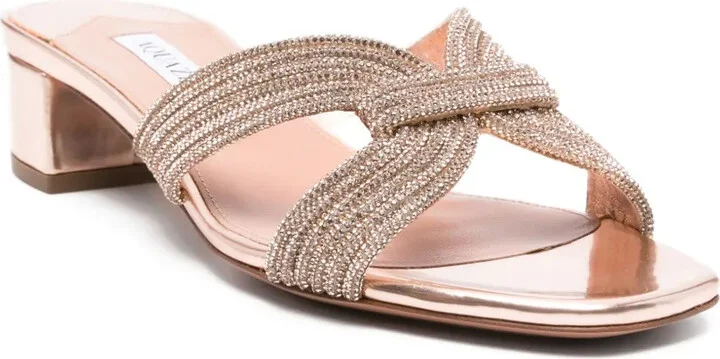 40mm Embellished Low-Heel Sandals - Image 2