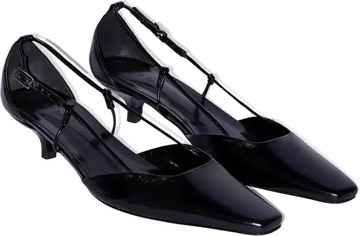 40mm Francine Creased leather pumps - Image 2
