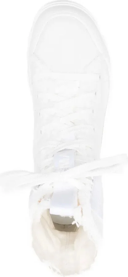 40mm Frayed Lace-Up Combat Boots - Image 4