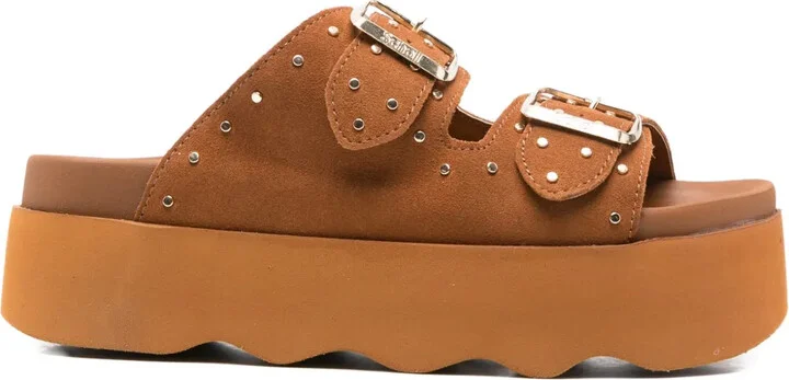 40mm Heather studded sandals