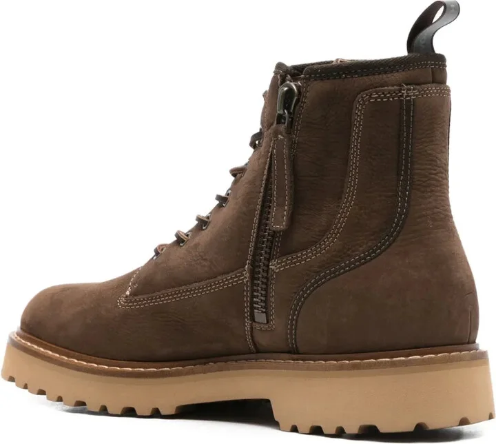 40mm Lace-Up Leather Boots - Image 3