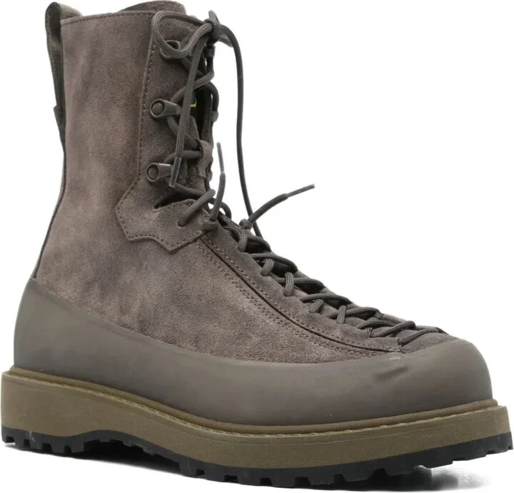 40mm Lace-Up Suede Boots - Image 2