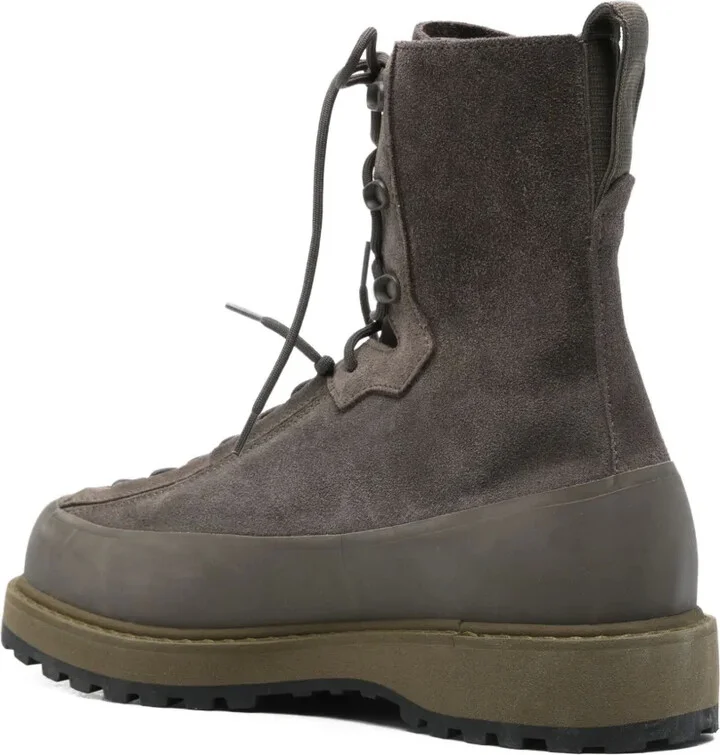 40mm Lace-Up Suede Boots - Image 3