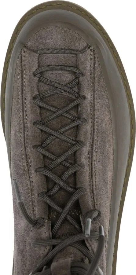 40mm Lace-Up Suede Boots - Image 4