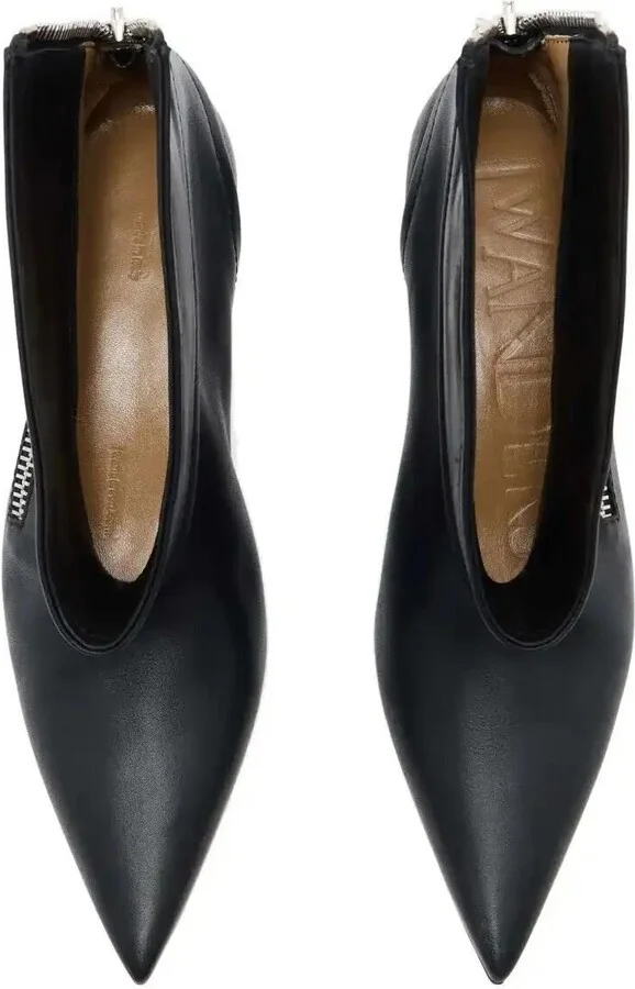 40mm Leather Ankle Boots - Image 4