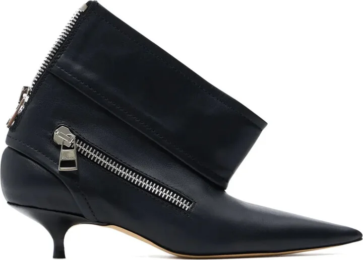 40mm Leather Ankle Boots