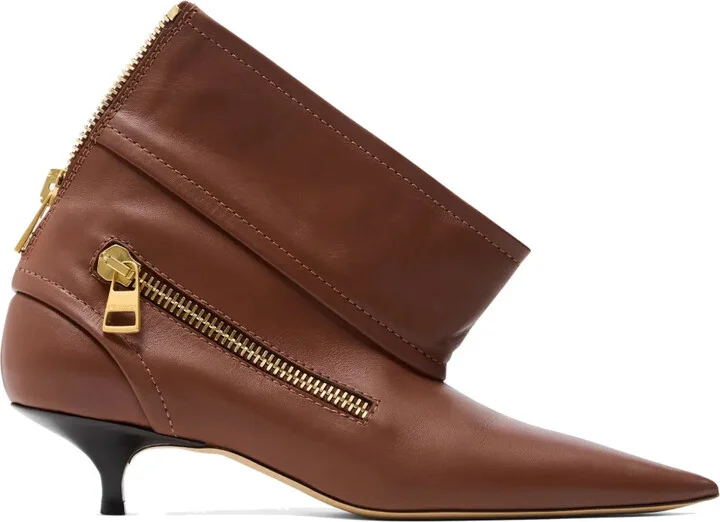 40mm Leather Ankle Boots