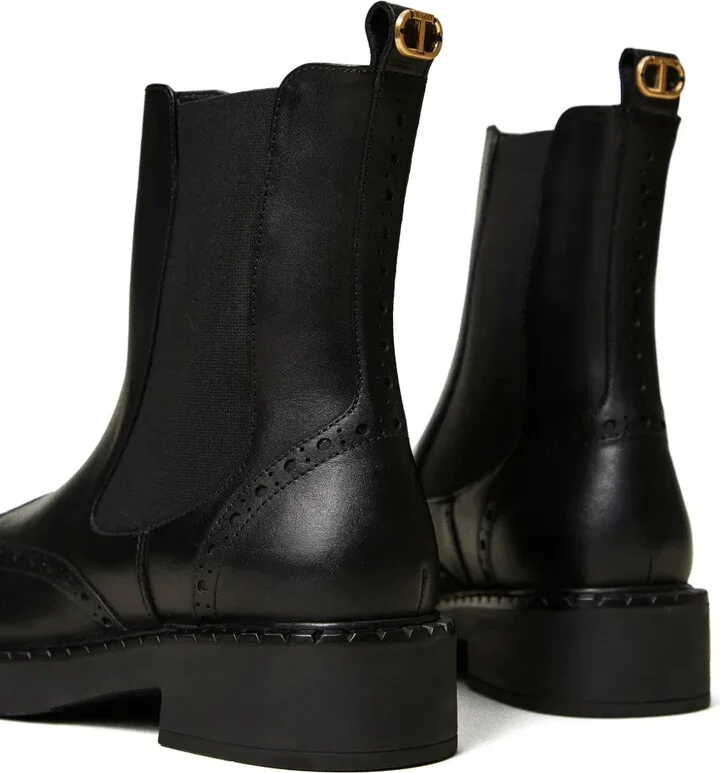 40mm leather Chelsea boots - Image 3