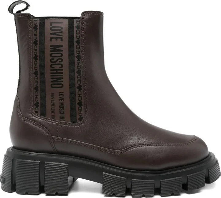 40mm Leather Chunky Boots