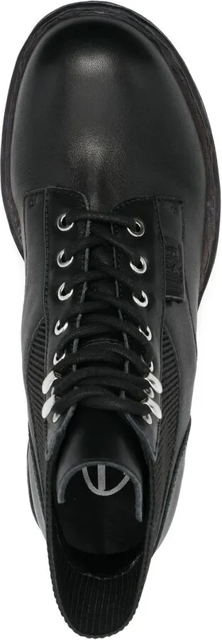 40mm Leather Combat Boots - Image 4