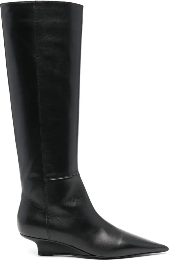 40mm Leather Knee Boots