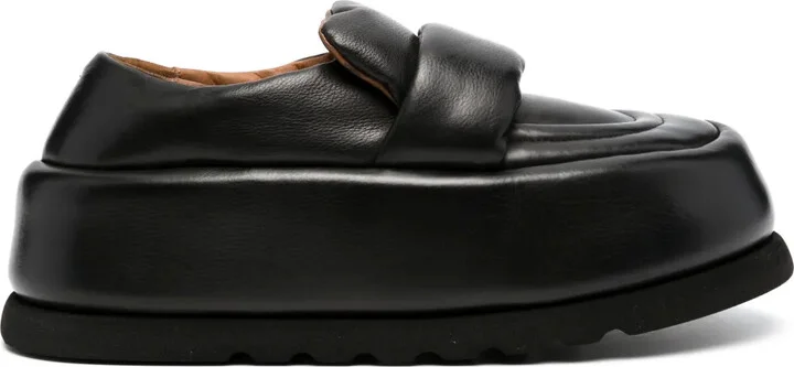 40mm Leather Platform Loafers