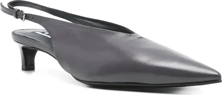 40mm Leather Slingback Pumps - Image 2