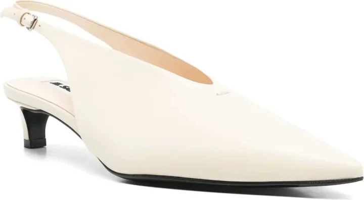 40mm Leather Slingback Pumps - Image 2