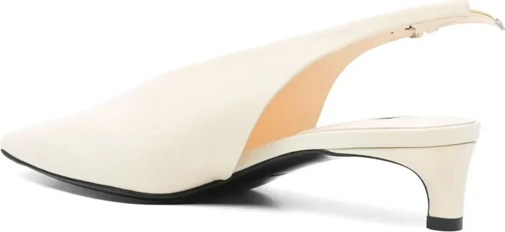40mm Leather Slingback Pumps - Image 3
