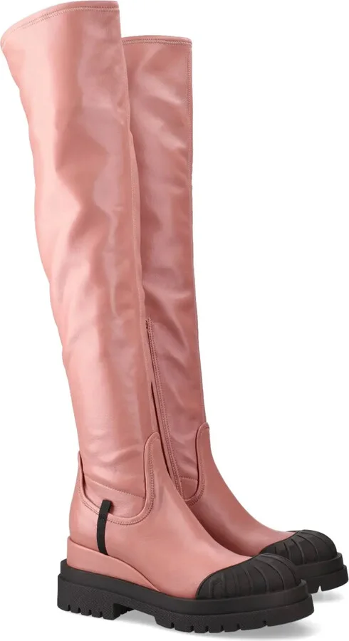 40mm Leather Thigh-High Boots - Image 2