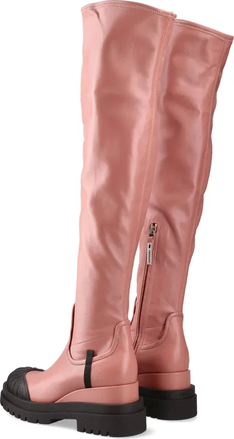 40mm Leather Thigh-High Boots - Image 3