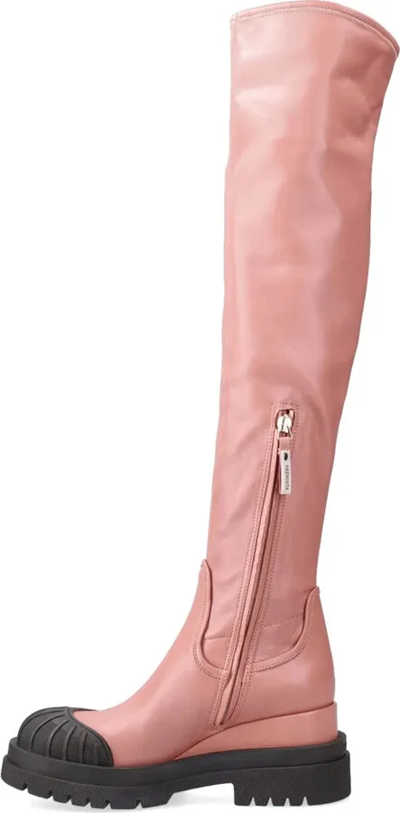 40mm Leather Thigh-High Boots - Image 4