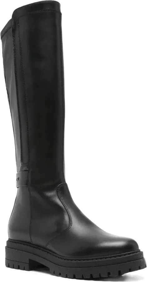 40mm Leather Zip-Detail Boots - Image 2