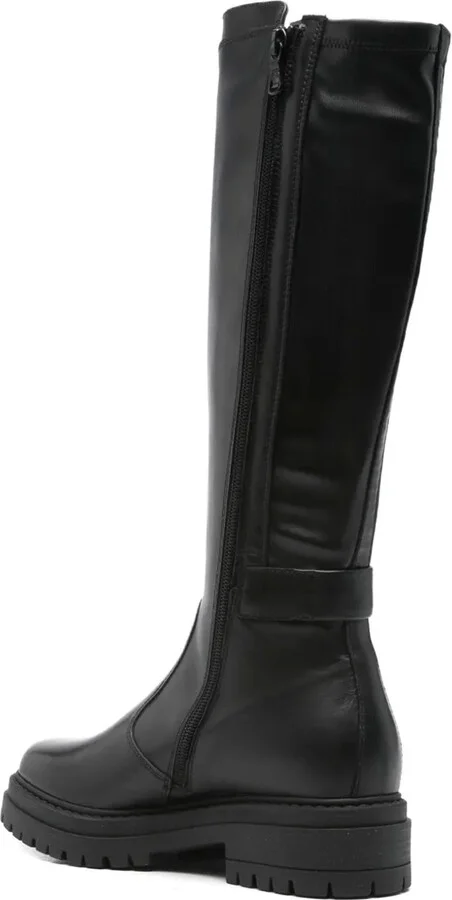 40mm Leather Zip-Detail Boots - Image 3