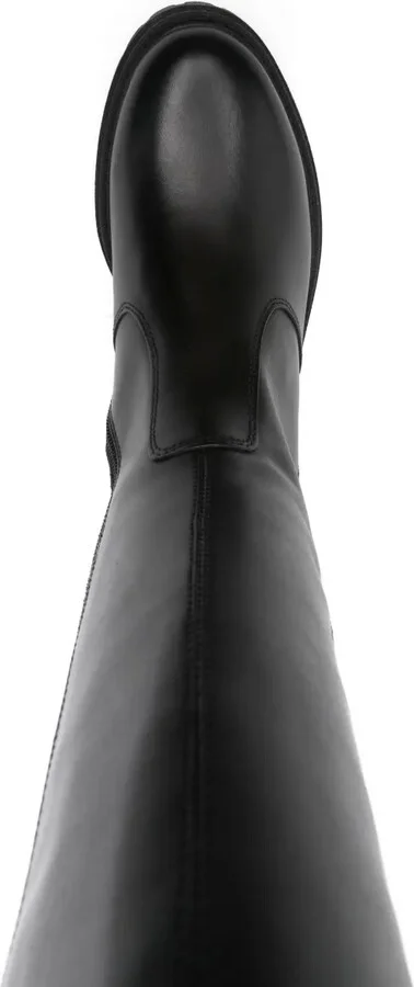 40mm Leather Zip-Detail Boots - Image 4
