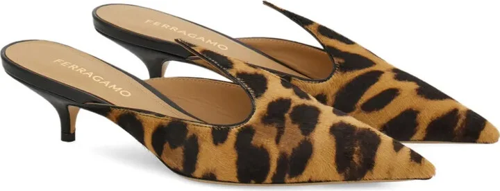 40mm Leopard-Print Mules - Image 2
