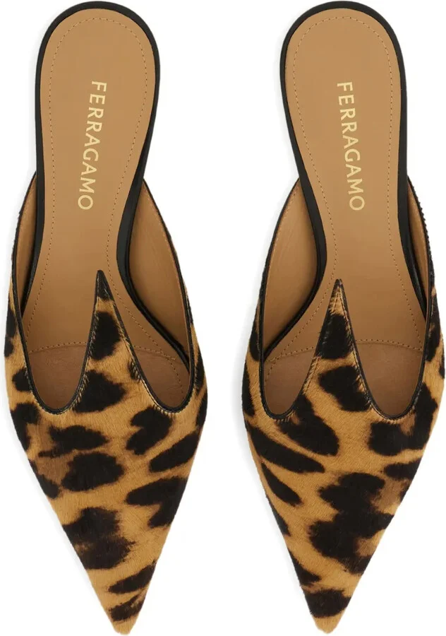40mm Leopard-Print Mules - Image 4
