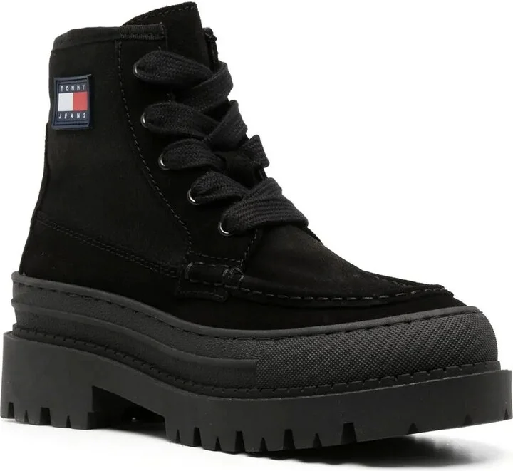 40mm Logo-Patch Lace-Up Boots - Image 2