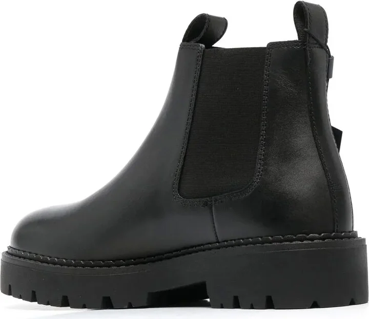 40mm Logo-Patch Leather Boots - Image 3