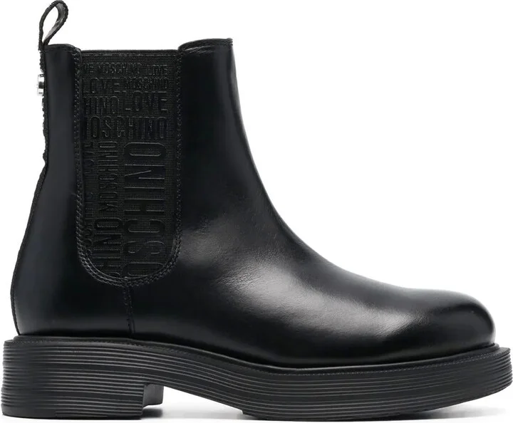 40mm logo-tape Chelsea boots
