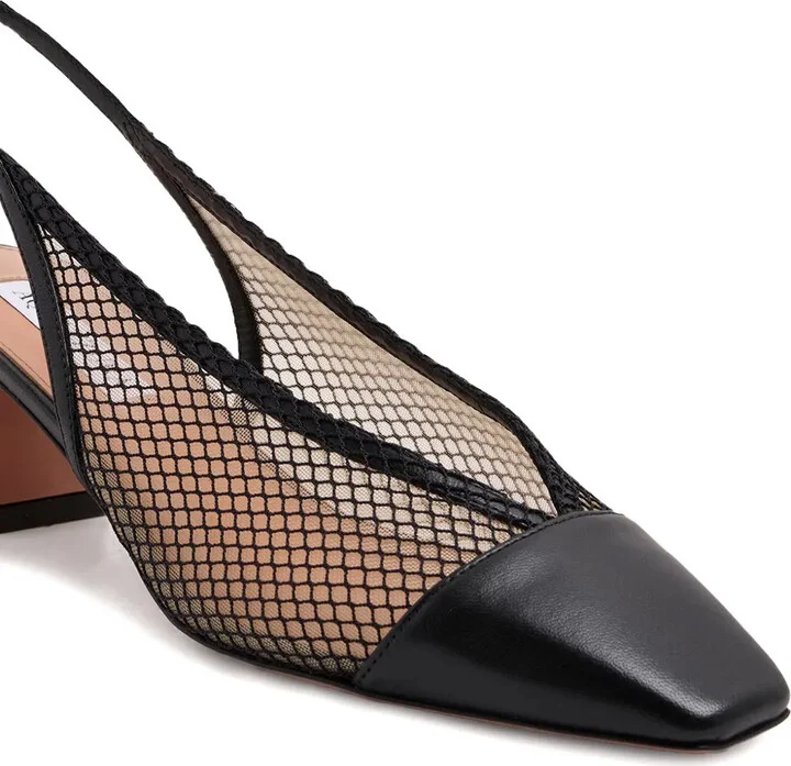 40mm Margot mesh slingback heeled pumps - Image 3