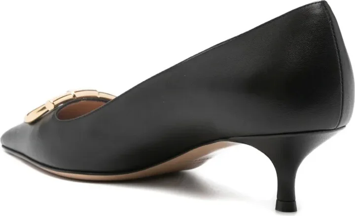 40mm Maxi Gancini leather pumps - Image 3