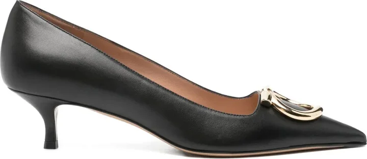 40mm Maxi Gancini leather pumps