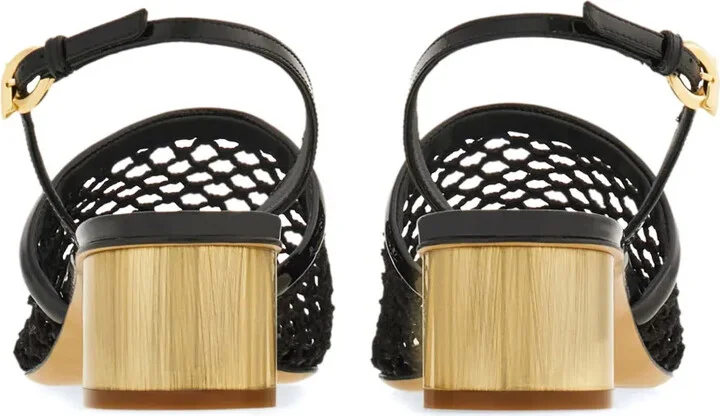 40mm Mesh Leather Slingbacks - Image 3