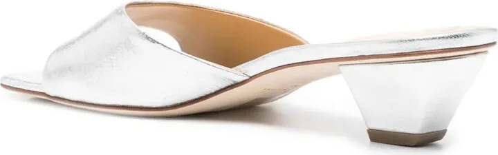 40mm Metallic Leather Sandals - Image 3