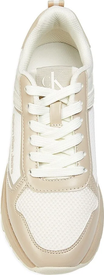 40MM Mixed-Media Lace-Up Sneakers - Image 5