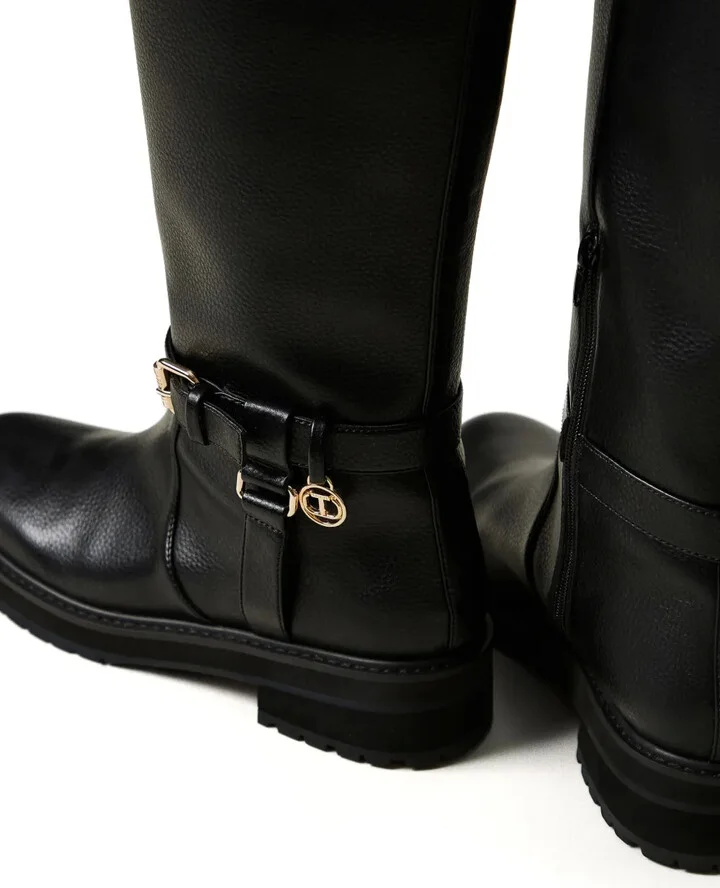 40mm Oval T leather boots - Image 4