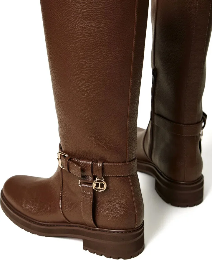 40mm Oval T leather boots - Image 2