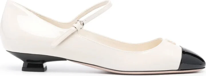 40mm Patent-Leather Ballerina Shoes