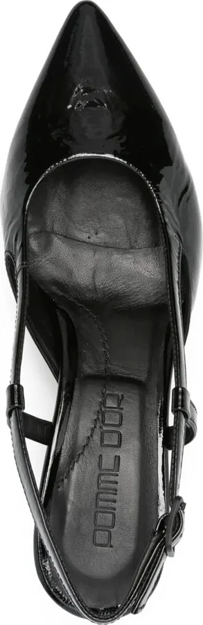 40mm Patent Slingback Pumps - Image 4