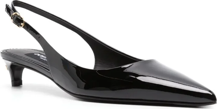 40mm Patent Slingback Pumps - Image 2