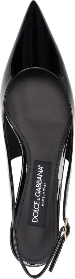 40mm Patent Slingback Pumps - Image 4