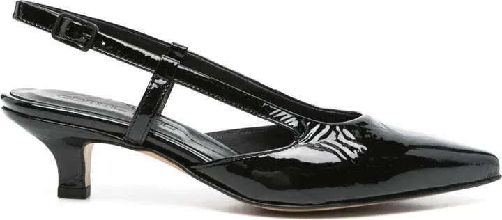 40mm Patent Slingback Pumps